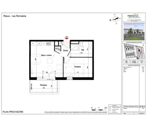 t2 à la vente -   56350  RIEUX, surface 42 m2 vente t2 - UBI433572857